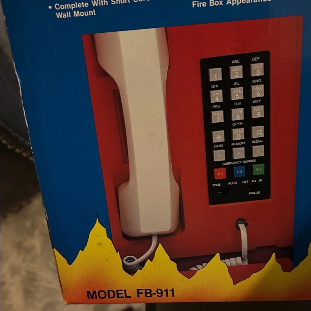 Red Fire Box Telephone by